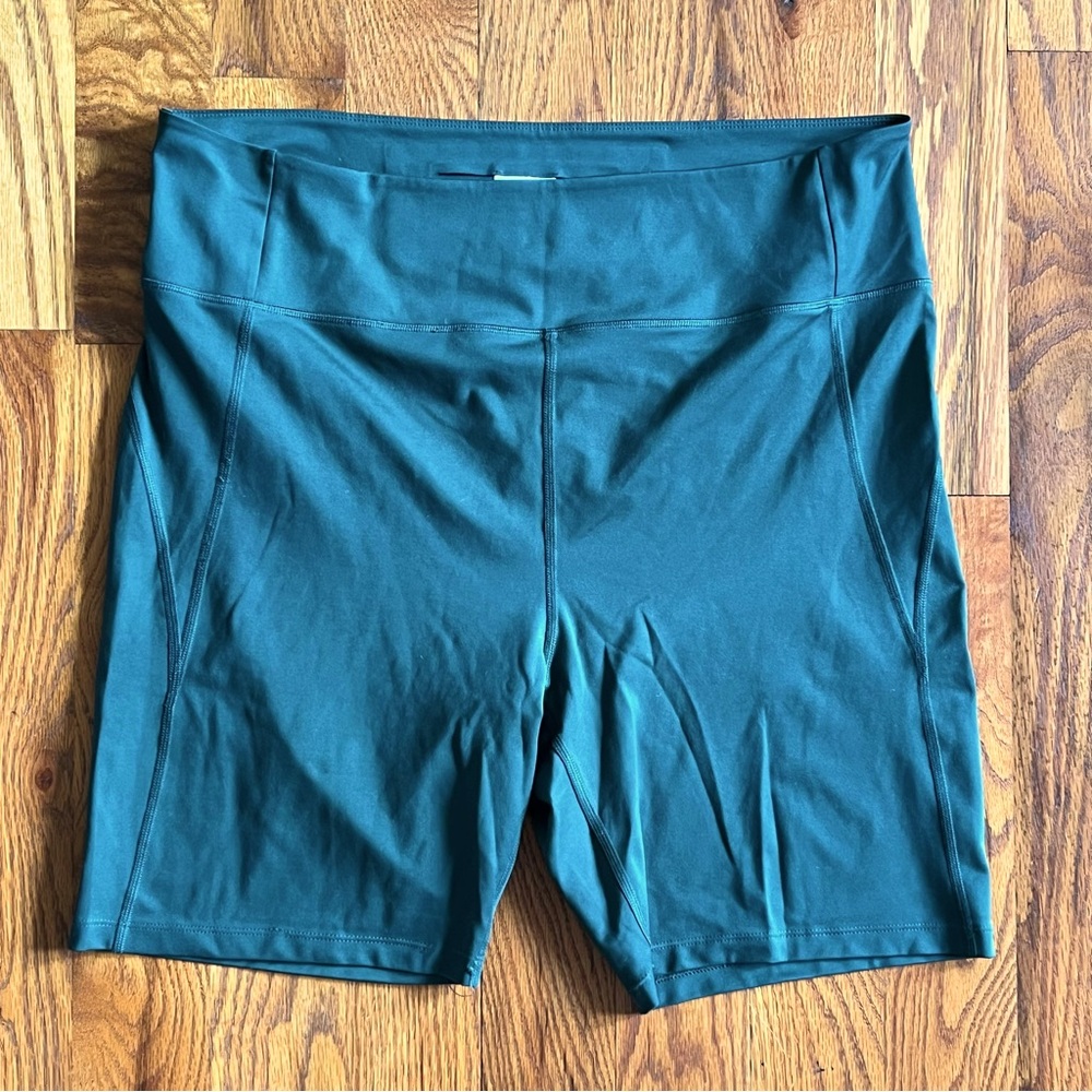 Girlfriend Collective high rise bike short, moss 4XL